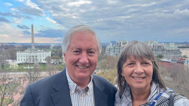 Bruno J. Mejean (B’74) and his wife, Martina Hund-Mejean