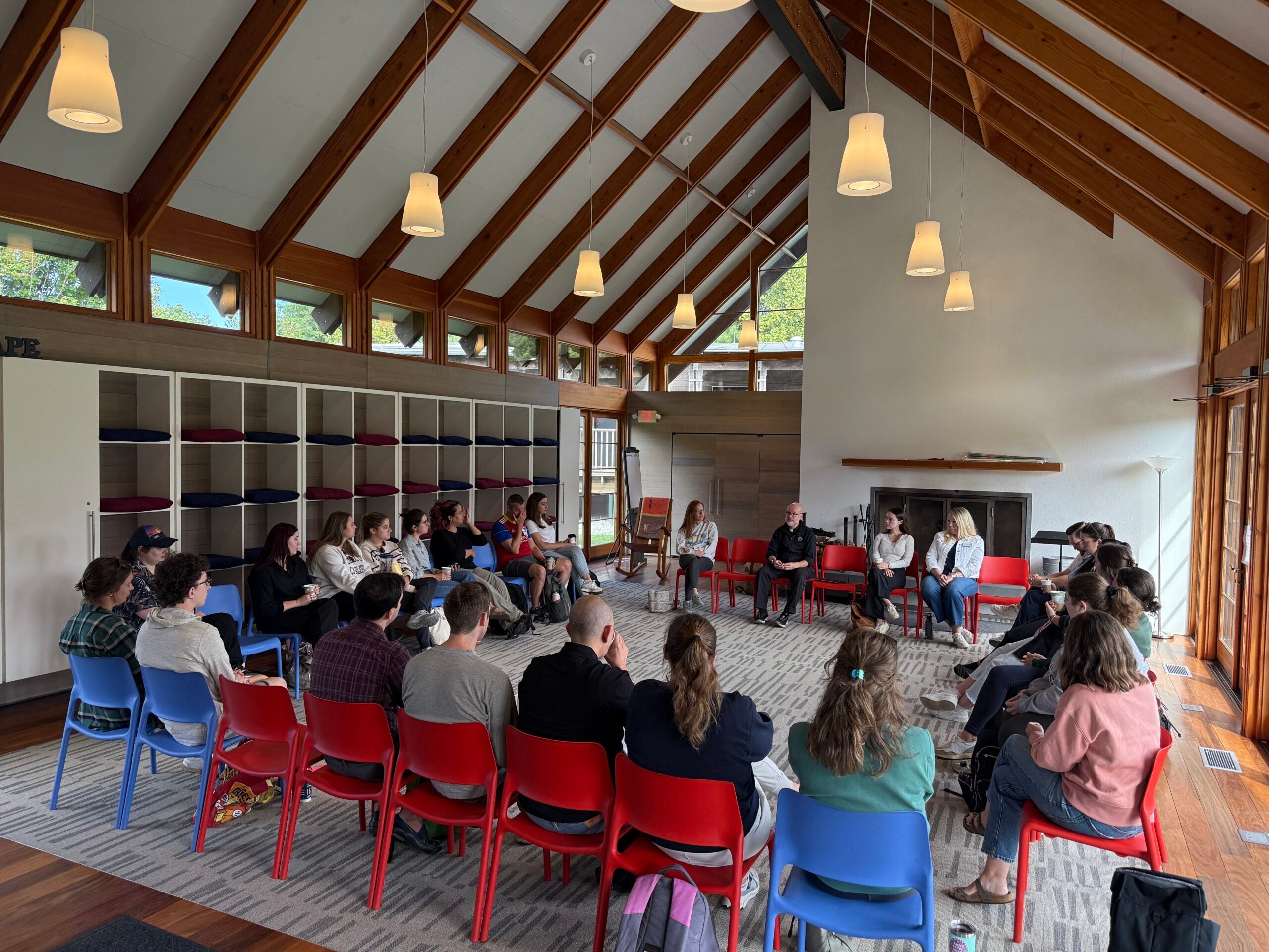 Fr. Andy at a day retreat for Advancement CMDX on August 28.